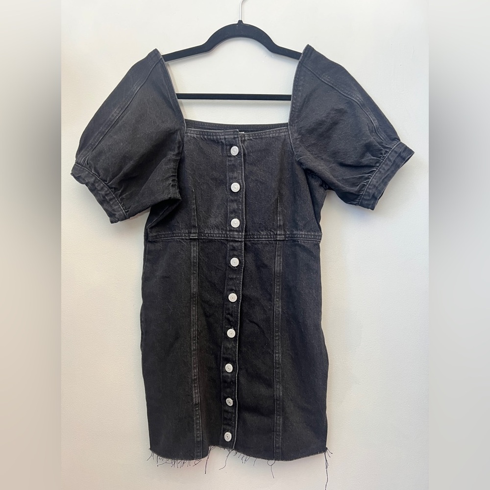 *New* Levi's Premium Rhode Button Front Denim Mini Dress, Size XS - Picture 2 of 6